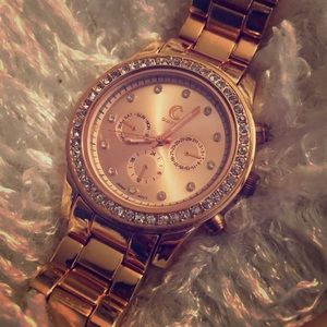 Rose gold watch